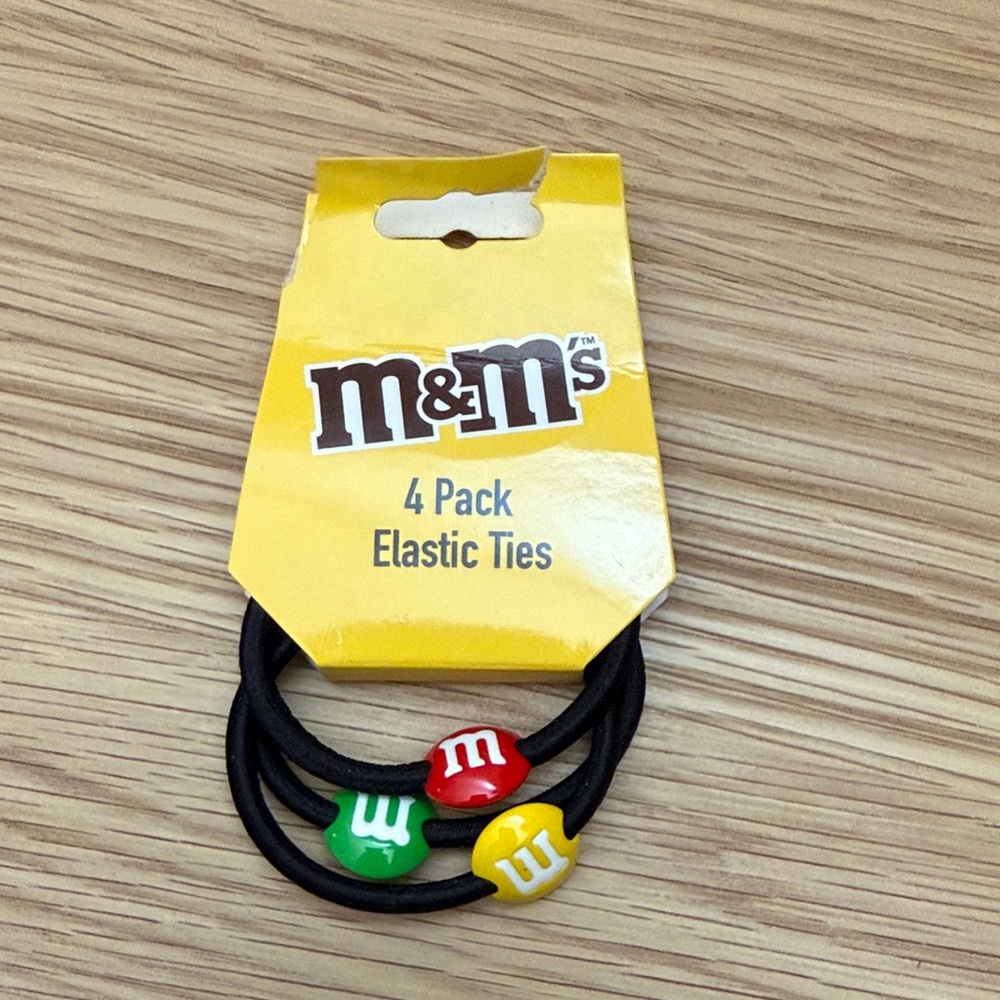 M&M'S Hair Ties with Red, Green, Yellow Accents